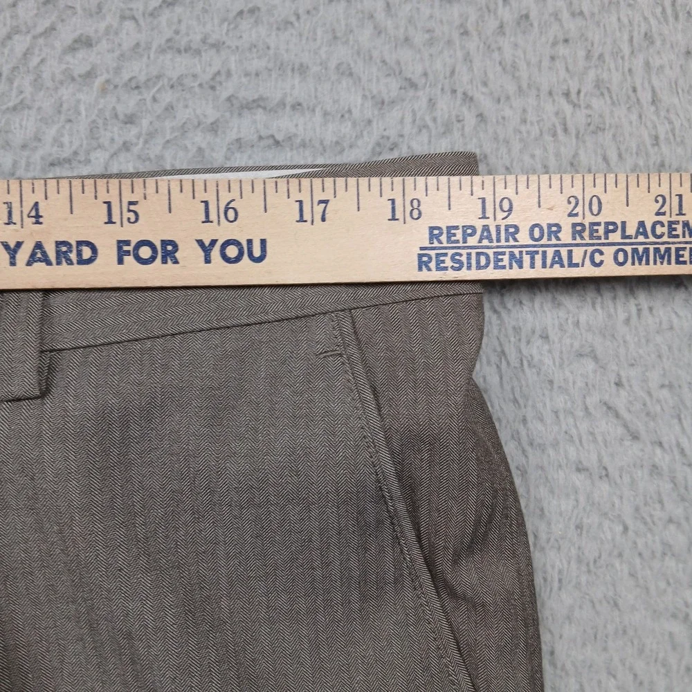 Banana‎ Republic Men's 36x34 Dress Pants Gray Flat Front Wool Blend